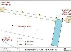 Gijón traslada a Poniente el canal de nado de aguas abiertas