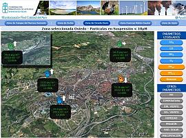 Activado el protocolo por contaminación del aire en el área de Oviedo