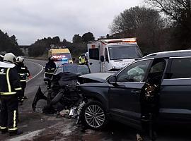 Tres heridos en accidente en Alto del Praviano