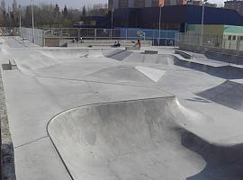 El skatepark de La Magdalena en Avilés cerrado por obras