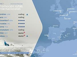 Asturias avanza en el mantenimiento de vuelos a Londres, París, Düsseldorf, Bruselas, Roma, Ámsterdam, Lisboa y Milán