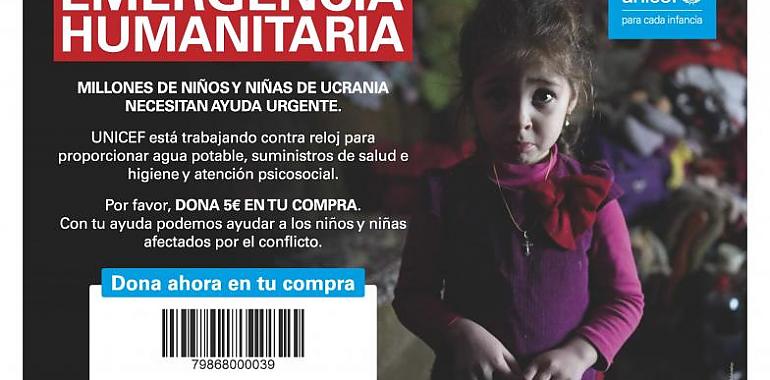 El Corte Inglés ofrece su colaboración UNICEF España en la emergencia humanitaria a causa de la guerra