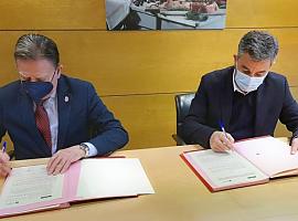 Firmado un protocolo para mejorar la circulación en la rotonda de Luis Oliver de Oviedo