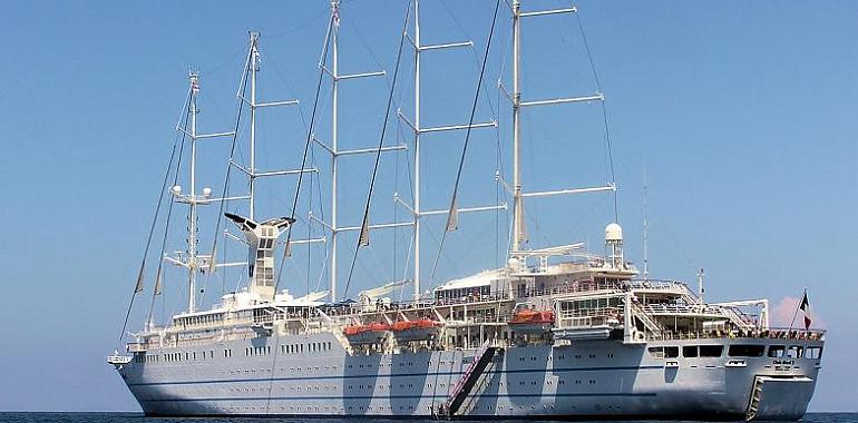 Mañana llega a Gijón el crucero “Club Med 2”, un maravilla controlada por computadora