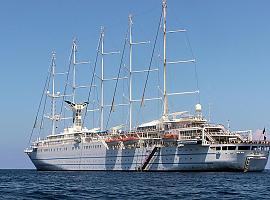 Mañana llega a Gijón el crucero “Club Med 2”, un maravilla controlada por computadora