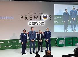 La empresa asturiana de tecnología Alisys ha sido galardonada con el premio Cepyme a la Creación de Empleo 202