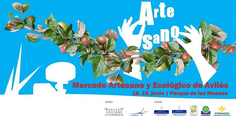 El Parque de las Meanas de Avilés ofrece este fin de semana un nuevo encuentro con el Mercado Artesano y Ecológico  