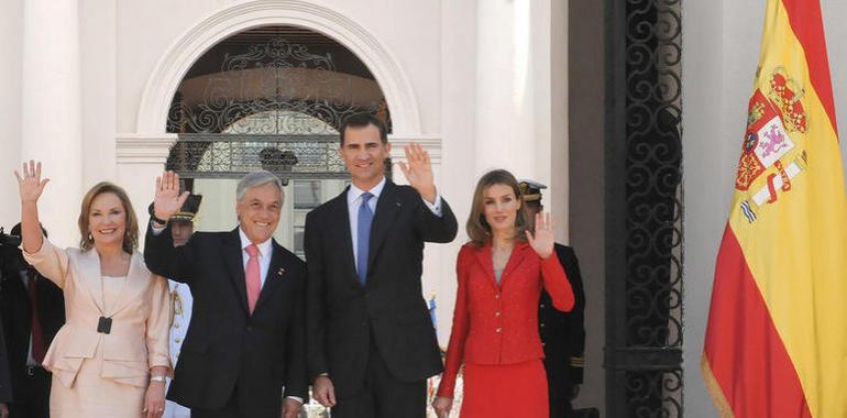 Los Príncipes de Asturias prosiguen su visita oficial a Chile