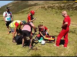 Participante en una carrera de montaña “Resistencia Reino Astur" resulta herida y tiene que ser rescatada en helicóptero