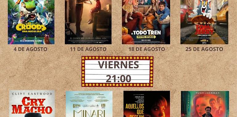 Ocho entretenidas películas para el cine de verano en Cangas del Narcea  