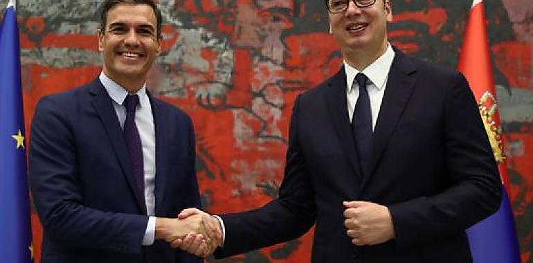 Sánchez subraya el apoyo de España para que Serbia se convierta, "lo antes posible", en miembro de la UE