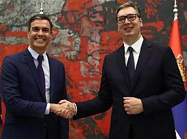 Sánchez subraya el apoyo de España para que Serbia se convierta, "lo antes posible", en miembro de la UE