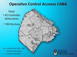 Controles en los accesos a Buenos Aires para combatir la criminalidad