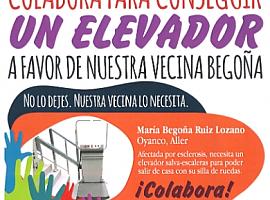 Aller Solidario con su vecina Begoña (Oyanco)