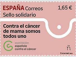 Sello solidario dedicado a la lucha contra el cáncer de mama