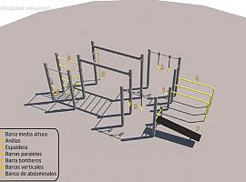 15.500 euros va a costar el circuito de actividad física y calistenia en el Parque de La Toba de Avilés