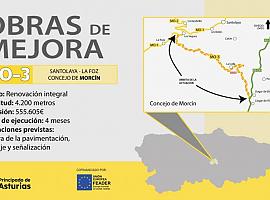 550.000 euros de inversión en la mejora de la carretera MO-3 en Morcín