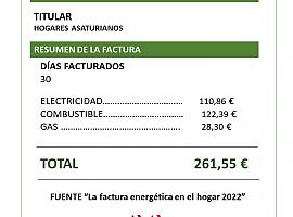Los asturianos destinan un 14% de sus ingresos a pagar la energía