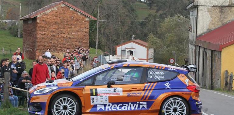 Óscar Palacio y Alberto Iglesias Pin, ganadores del 6º Rally de La Felguera 