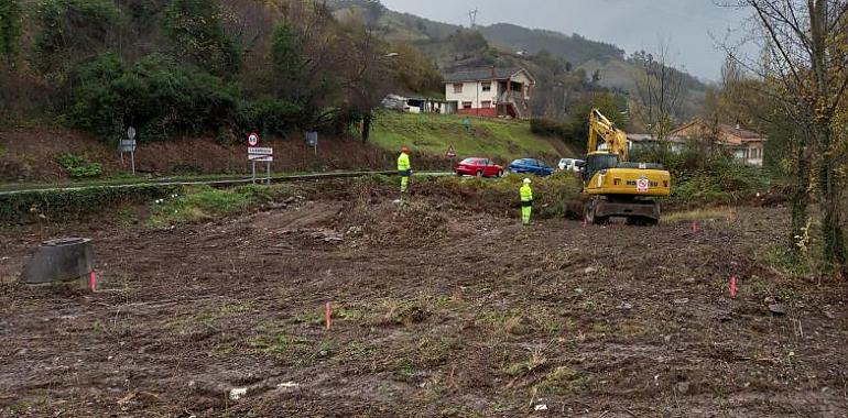 Comienzan las obras de mejora de la travesía urbana de la AS-375 a su paso por La Pola