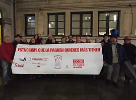 Concentración en Gijón Que la crisis la paguen los que más tienen