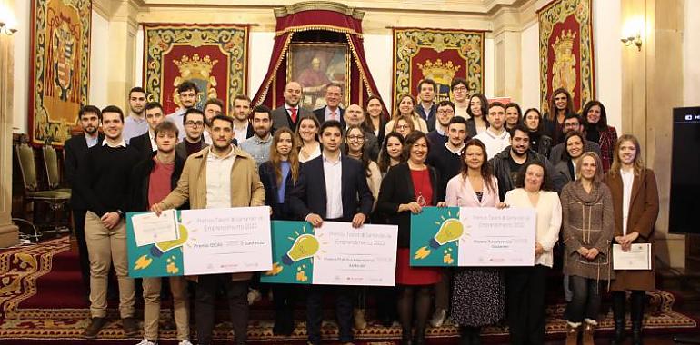 Entrega los Premios TalentUO-Santander a las mejores iniciativas de emprendimiento