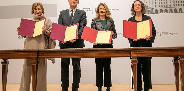 Asturias y en Ministerio corespondiente firman acuerdos para  impulsar la construcción de 335 viviendas en suelo público para alquiler social