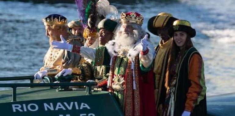 Melchor, Gaspar y Baltasar arriban a Gijón a las 11, en el Puerto Deportivo