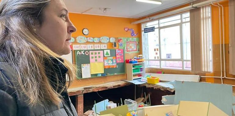 Espina prioriza “la seguridad y la escolarización del alumnado” tras el hundimiento de un aula del Rey Pelayo