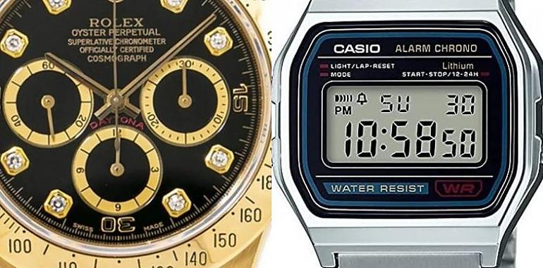 ¿Sabes en qué se diferencia un Casio de un Rolex