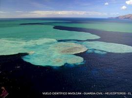 La mancha volcánica de El Hierro cambia de color pero no de posición