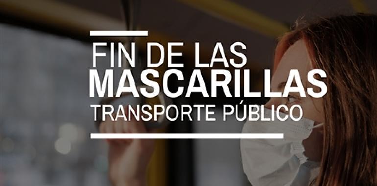 Las mascarillas dejarán de ser obligatorias en el transporte público a partir del 7 de febrero