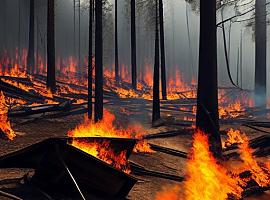 Revisando esta mañana la situaciación de nueve focos con incendios forestales en nuestra región