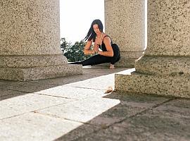 Segunda sesión de Yoga para principiantes de "Avilés Verde"