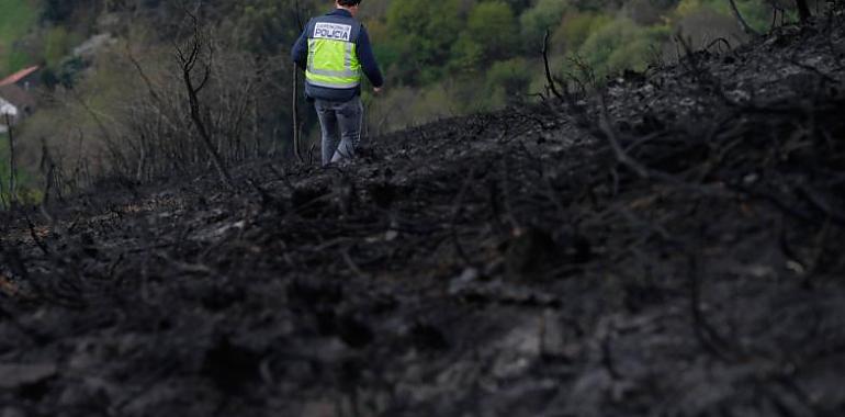 Se mantienen los trabajos de refrigeración de zonas quemadas tras los últimos incendios en la región