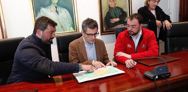 Presidente el Principado y representantes del gobierno visitan los estragos de los últimos incendios en Valdés