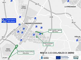 Los ocho nuevos carriles bici para Siero costará más de 1,2 millones de euros