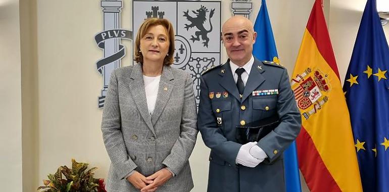 El coronel Luis Germán Avilés deja Asturias tras ser nombrado jefe de la Comandancia de la Guardia Civil de Zaragoza
