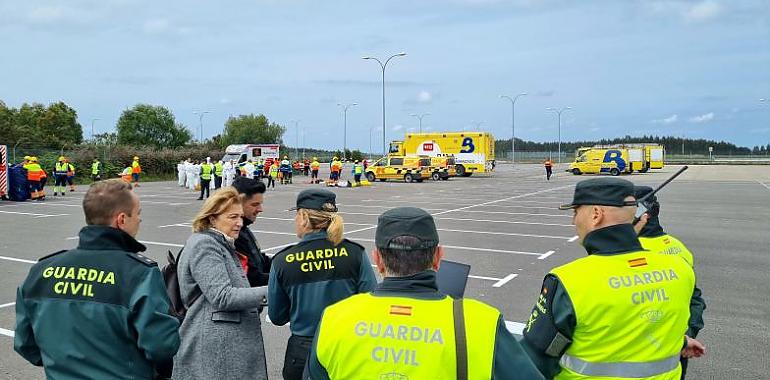 Simulacro de emergencia en el aeropuerto