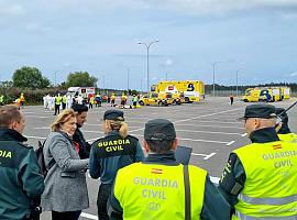 Simulacro de emergencia en el aeropuerto