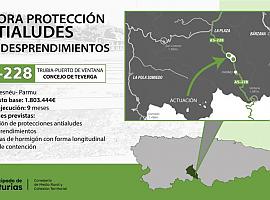 Las obras de protección frente a aludes de la AS-228 en Teverga salen a licitación por 1,8 millones