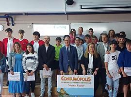 El Colegio Rural Agrupado de Llanes y los institutos de Noreña y Doctor Fleming ganan Consumópolis 18 en Asturias