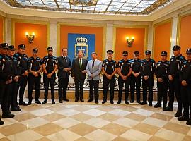 Toma de posesión de nueve nuevos agentres de la Policía Local de Oviedo