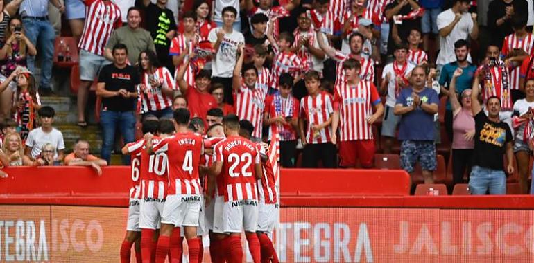 Gran partido del Real Sporting en su estreno liguero