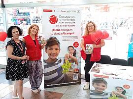  9.700 euros para familias en situación de vulnerabilidad de Asturias con "Desayunos y Meriendas con Corazón"