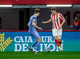 El Sporting empató contra la SD Amorebieta (1-1)