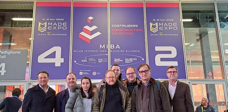 Asturex coordina la participación de ocho firmas constructoras en la Feria MADE Expo en Milán