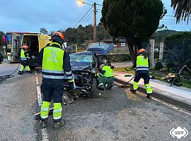 Cinco personas han resultado heridas en un accidente de tráfico en Corvera