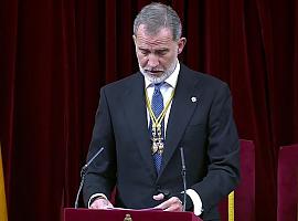 El Rey Felipe VI aboga por una España unida y cohesionada en la apertura de la XV Legislatura