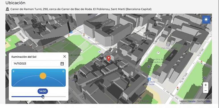 Una innovadora herramienta de un portal inmobiliario predice las horas de sol que tiene las viviendas facilitando la decisión de compra